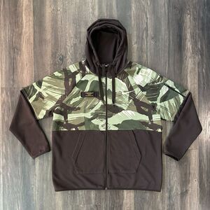 Nike ACG Cascade Brushstroke Camo Hoodie Zip Up Sweatshirt Men's Size XL Dri-Fit